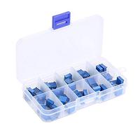Lot de 50 potentiomètres de débroussailleuse multitour 3296 W 100/200/500/1k/2k/5k/10k/20k/100k/500 k Ohm Résistance réglable
