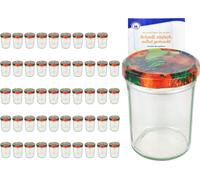 lot de 50 pots 230 ml HOCH To 66 Fruit Décor Couvercle incl. Diamant Gelierzauber Livret de recettes