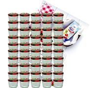lot de 50 pots 230 ml To 82 fruits avec couvercle et livret de recettes Diamant Gelierzauber