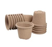 Lot de 50 pots de fleurs respirants, ensemble de rempotage et de transplantation | Accessoire de jardinage pour parterres de fleurs, serres de légumes, applications de culture de en plein air
