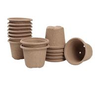 Lot de 50 pots de fleurs respirants pour le démarrage et la transplantation de semences, ensemble de pots de culture légers et , pour légumes de jardin en plein air