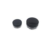 Lot de 50 pots vides en plastique transparent de 2 à 20 g pour crème, lotion, échantillons, fard à paupières, crème à lèvres, baume à lèvres, nail art, rangement de voyage et maquillage (20 g, noir)