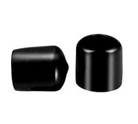 Lot de 50 protections de filetage de vis, diamètre intérieur de 21 mm, en caoutchouc PVC, capuchons ronds, capuchons en plastique noir
