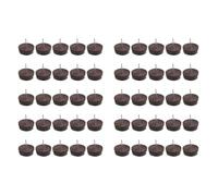 Lot de 50 protections de sol en bois antidérapantes pour table de chaise à ongles meubles pieds pieds pieds clous glissants sur feutre haute performance clou sur meubles patins coulissants chaise