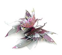 Lot de 50 puzzles papillon en métal, steampunk mécanique 3D, QianYuLe kit de modélisme, ornements d'artisanat pour adultes, cadeaux pour garçons et filles