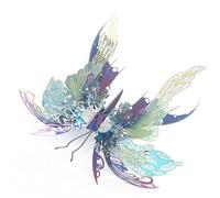 Lot de 50 puzzles papillon en métal, steampunk mécanique 3D, QianYuLe kit de modélisme, ornements d'artisanat pour adultes, cadeaux pour garçons et filles