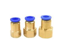 Lot de 50 raccords rapides pneumatiques femelles PCF, filetage 4-M5, 4-01, 6-01, 6-02, 1/8/1/4, 3/8, 1/2, for tuyaux de 4 mm, 6 mm, 8 mm(PCF4-M5)