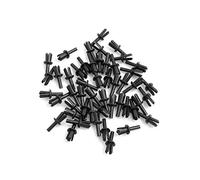 Lot de 50 rivets à expansion Design61 - Noir - Diamètre du trou : 6 mm