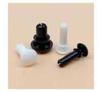 Lot de 50 rivets à pression en nylon de type R, 2 mm, 2,6 mm, 3 mm, 3,5 mm, 4 mm, 5 mm, for fixation de carte PC(Black M3 3mm,8.0mm)