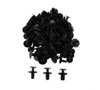 Lot de 50 rivets en plastique pour BMW 9 mm - Kit de fixation automatique pour garniture extérieure de voiture, garniture de garde-boue, pare-chocs, panneau de retenue noir