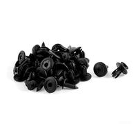 Lot de 50 rivets en plastique pour trous de 6 mm dans les voitures - Idéal pour pare-chocs et fixation de porte pour Toyota Honda