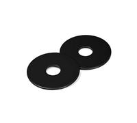 Lot de 50 rondelles d'aile en acier inoxydable oxyde noir, diamètre extérieur de 2,5 cm, rondelles de réparation en acier inoxydable 304 pour vis et boulons