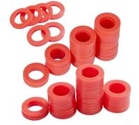 Lot de 50 rondelles de tuyau d'arrosage en silicone pour raccords de 1,9 cm - Joints toriques étanches souples et flexibles compatibles avec robinets d'extérieur et tuyaux d'eau