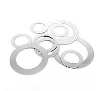 Lot de 50 rondelles plates ultra fines - M2 M3 M4 M5 M6 M7 M8 DIN988 304, joint en acier inoxydable for des réglages de précision(M4x6x0.3mm)