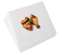 Lot de 50 rouleaux de papier de boucher blanc de qualité alimentaire pour fumoir, fumer et emballer de la viande - Non blanchi, non ciré et non enduit (30 cm x 30 cm)