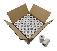 Lot de 50 rouleaux thermiques 57 mm x 40 mm x 12 mm pour terminal point de vente, imprimante EPOS, système de caisse - Sans BPA