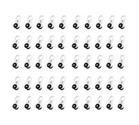 Lot de 50 roulettes de plafond pour système lisse Idéal pour le salon, la chambre à coucher et la salle de bain Sans bruit et installation facile