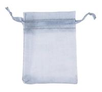 Lot de 50 sachets colorés en organza 5 x 7 cm pour décoration Drawstring Packaging Pouches&Bag Small Organza Bags Jelry For Gift Engagement Color Selection-3 Grey, 5 x 7 cm