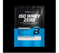 Lot de 50 sachets de protéines sans lactose Biotech USA iso whey zero - Black Biscuit - 25g