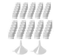 Lot de 50 sacs à boisson réutilisables pour boissons Transparent