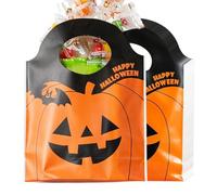 Lot de 50 sacs à bonbons d'Halloween avec poignée | Sacs à goûter Halloween pour activités scolaires, fêtes et réunions de famille