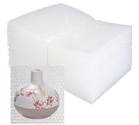 Lot de 50 sacs à bulles transparents de 25,4 x 35,6 cm pour expédition, sacs rembourrés à double paroi pour déménagement, emballage et protection supplémentaire pour articles fragiles