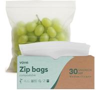 Lot de 50 sacs à fermeture éclair dans une boîte kraft - 15,2 x 8,9 cm
