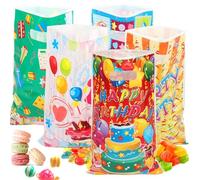 Lot de 50 sacs cadeaux, sacs d'anniversaire, sacs de fête pour enfants, sacs de fête à cookies, sacs pour anniversaire d'enfant, Noël, mariages, fête de mariage