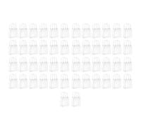 Lot de 50 sacs cadeaux transparents avec poignées, 25 x 9 x 25 cm, sacs réutilisables en PVC, assez solides pour contenir 2 à 10 kg de sacs fourre-tout pour boissons, livres, fleurs et poupées