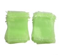 Lot de 50 sacs de protection en maille avec cordon de serrage pour garder les oiseaux loin de vos fruits (10 x 15 cm)