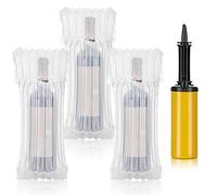 Lot de 50 sacs de protection gonflables pour bouteille de vin avec pompe gratuite pour voyage, avion, valise, bagage