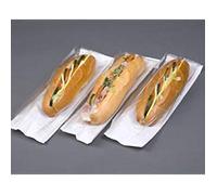 Lot de 50 sacs en papier pour baguettes compostables en plastique PLA pour usage alimentaire 100 x 150 x 355 mm