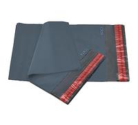 Lot de 50 sacs postaux auto-scellés en polyéthylène gris - 2 tailles 25 de chaque iSOUL de petite à grande taille - Emballage postal - Assortiment de sacs de colis