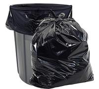 Lot de 50 sacs poubelle de 101,6 x 116,8 cm - Grands sacs poubelle robustes en plastique noir pour pelouse, feuilles, entrepreneur, cour, utilisation en extérieur