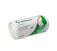 Lot de 50 sacs poubelle DEISS FIRST Plus, blancs, 85 l