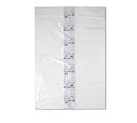 Lot de 50 sacs poubelle Triline Eco 500 l, transparents, résistants à la déchirure, 100% recyclables.
