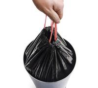 Lot de 50 sacs poubelles 50L pour poubelles hautes avec lien coulissant