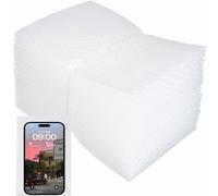 Lot de 50 sacs transparents à bulles - 15,2 x 25,4 cm - Double paroi épaisse en mousse résistante aux chocs - Pour rembourrage, emballage, déménagement et stockage