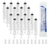 Lot de 50 seringues de colostrum de 3 ml, avec capuchons, en plastique, sans aiguille, pour Colostrum Collect, laboratoires, alimentation des animaux domestiques, remplissage et mesure de l'huile (3