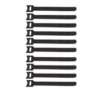 Lot De 50 Serre-Câble Adhésif Attache Cable Reutilisable En Nylon Câble Management Bureau Gestion Des Câbles USB Maison Pour Attacher Les Câbles Fils PC Électriques (Noir,10 Pièces(12 * 150mm))