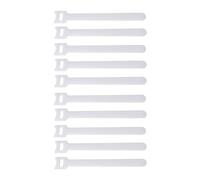 Lot De 50 Serre-Câble Adhésif Attache Cable Reutilisable En Nylon Câble Management Bureau Gestion Des Câbles USB Maison Pour Attacher Les Câbles Fils PC Électriques (Blanc,10 Pièces(12 * 150mm))