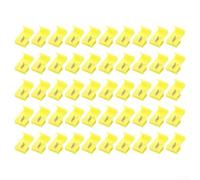 Lot de 50 serre-câbles à connexion rapide - Pas de bande de fil nécessaire - Isolation - Sertissage pour connexions électriques fiables (jaune)