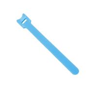 Lot de 50 serre-câbles amovibles en plastique, nylon, crochet, boucle, fermeture éclair, sangles fixation, organiseur câbles détachable T Gestion des Câbles(Sky Blue,200mm)