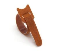 Lot de 50 serre-câbles amovibles en plastique, réutilisables, en nylon, avec fermeture éclair - Installation Facile(Brown,250mm)