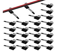Lot de 50 serre-câbles réglables, clips de câble, organiseur de câbles, supports de câbles autocollants, câbles Ethernet, bureau, maison, bureau