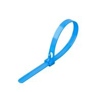 Lot de 50 serre-câbles réutilisables en nylon, réglables et amovibles for un regroupement facile et détachable(Blue,8x200mm)