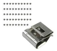 Lot de 50 serre-câbles solaires conçus pour une performance extérieure durable avec acier inoxydable