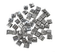 Lot de 50 serre-câbles solaires en acier inoxydable, conçus pour une gestion fiable des câbles sur les projets d'énergie solaire avec fixation sécurisée à l'arrière barbelé