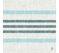 Lot de 50 serviettes classiques Bleu rayé