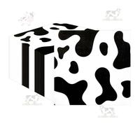 Lot de 50 serviettes de table à impression vache pour bébé - Motif vache - Jetables - Noir et blanc - Pour fête à thème animal, thème occidental - Accessoires de fête prénatale